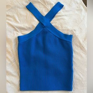 Blue Criss Cross Tank
